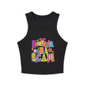 Adulting Is a Scam Racer Tank Top — Women's Cute Graphic Crop Tank