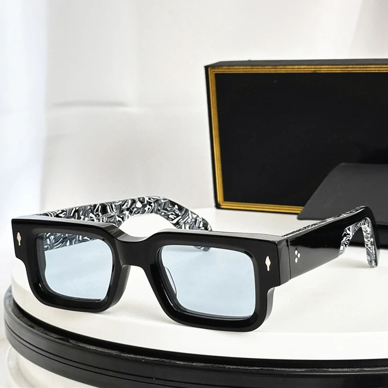 High Quality Handmade Acetate Sunglasses Men Luxury Brand Vintage Retro Square Shades Women Designer Glasses 2026