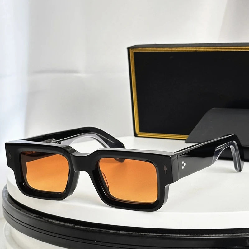 High Quality Handmade Acetate Sunglasses Men Luxury Brand Vintage Retro Square Shades Women Designer Glasses 2026