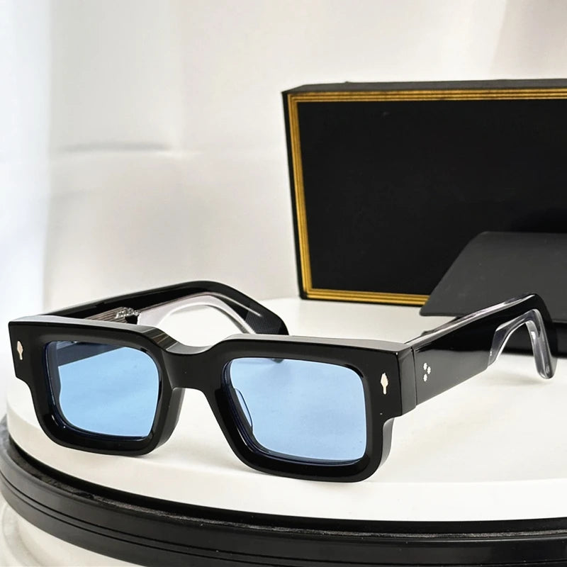 High Quality Handmade Acetate Sunglasses Men Luxury Brand Vintage Retro Square Shades Women Designer Glasses 2026