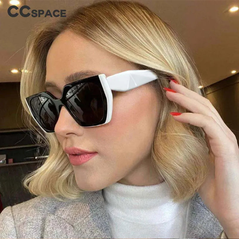 53222 Women Luxury Brand Design Sunglasses Square Men Fashion Shades Tea Eyeglasses Uv400 Vintage Glasses