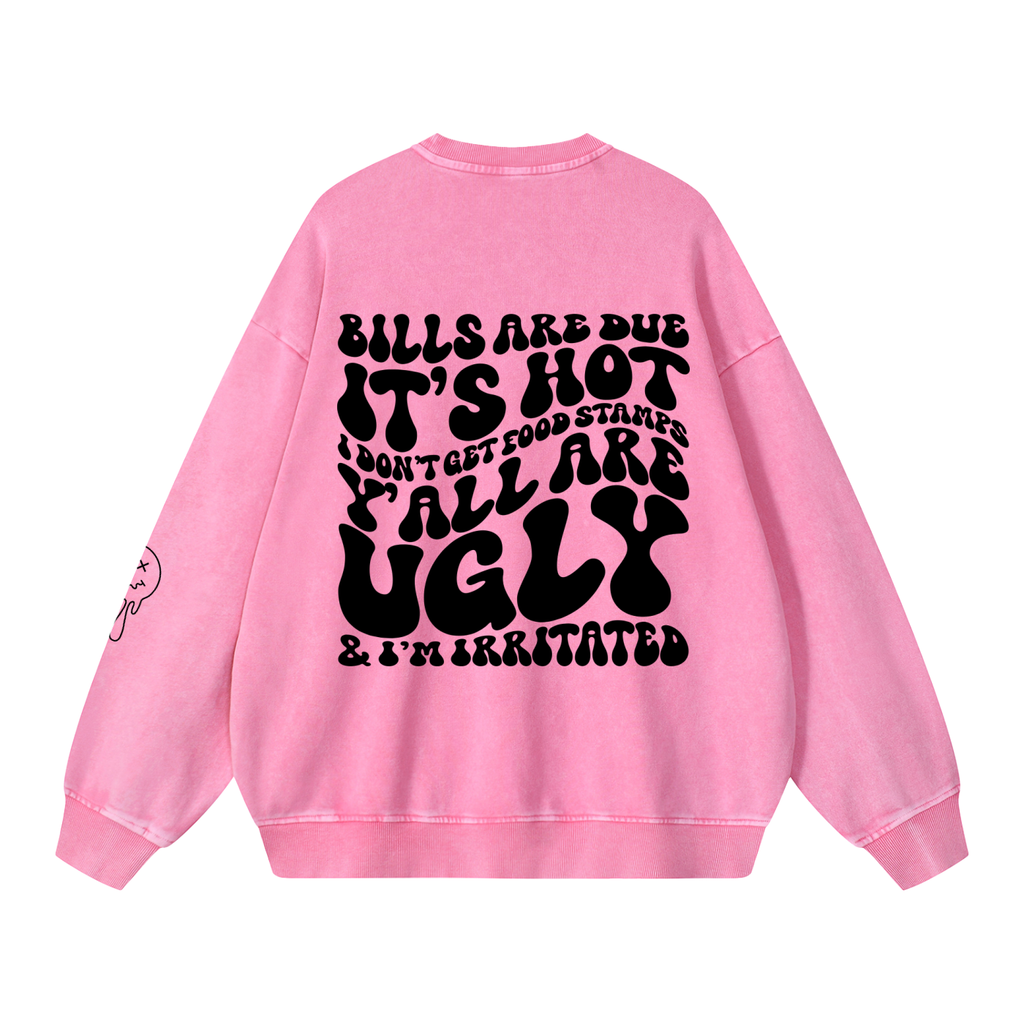 Snow Washed Oversized Sweatshirt