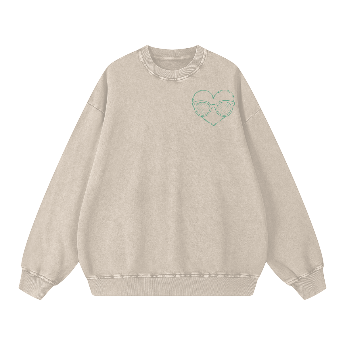 Snow Washed Oversized Sweatshirt