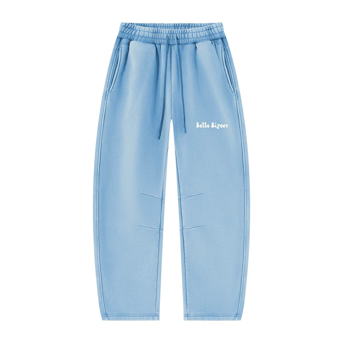 Unisex Vintage Wash Barrel Leg Fleece Sweatpants