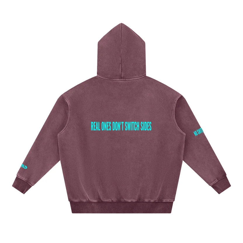 Snow Wash Fleece Oversize Hoodie