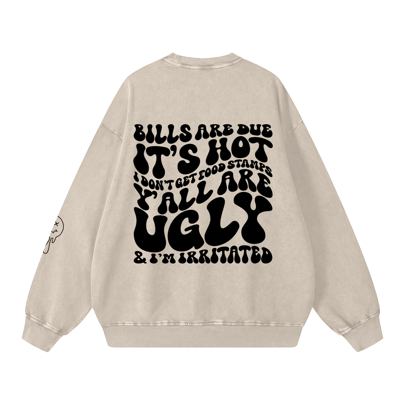Snow Washed Oversized Sweatshirt