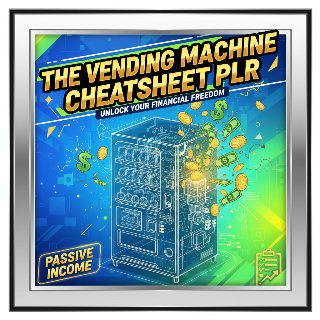 The Vending Machine Cheatsheet PLR product image
