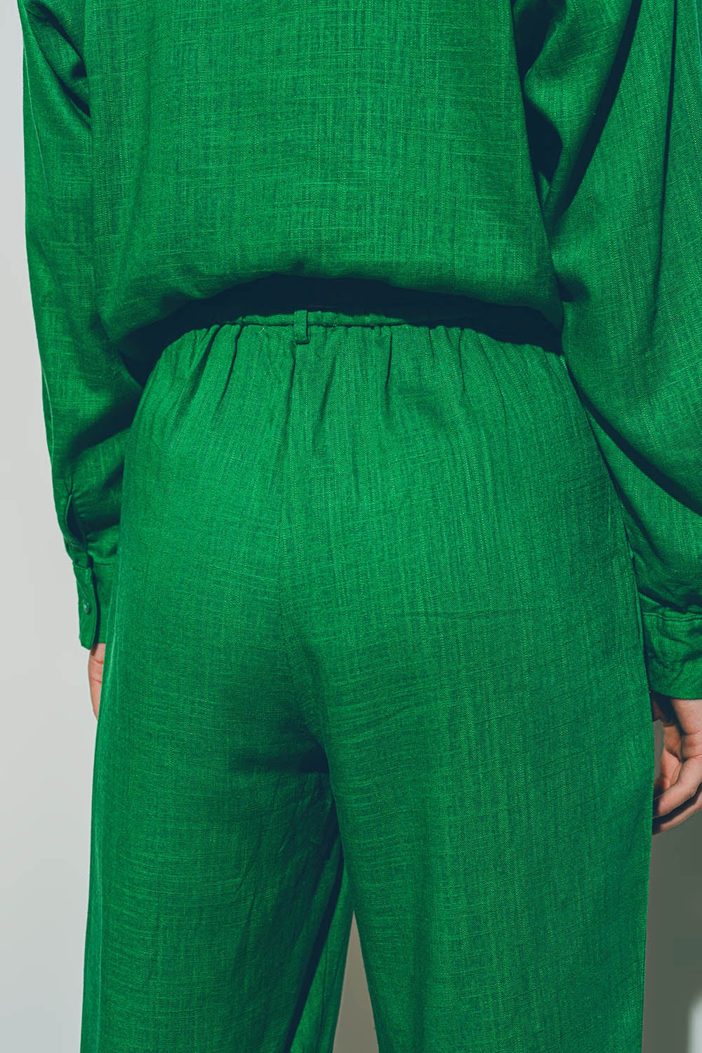 Wide-Legged Pants Green