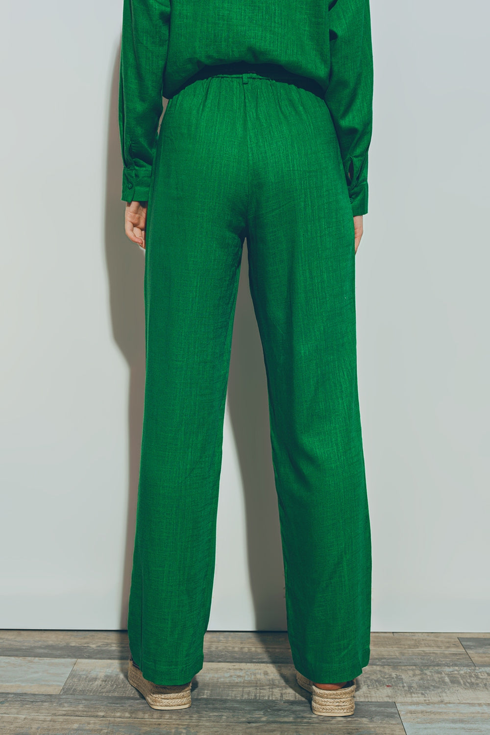 Wide-Legged Pants Green